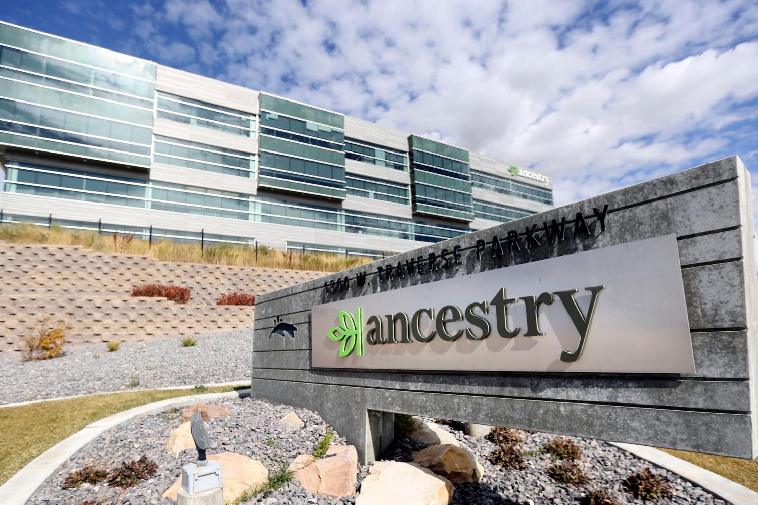 Ancestry's office building in Lehi. | Photo by Kristin Murphy, Deseret News